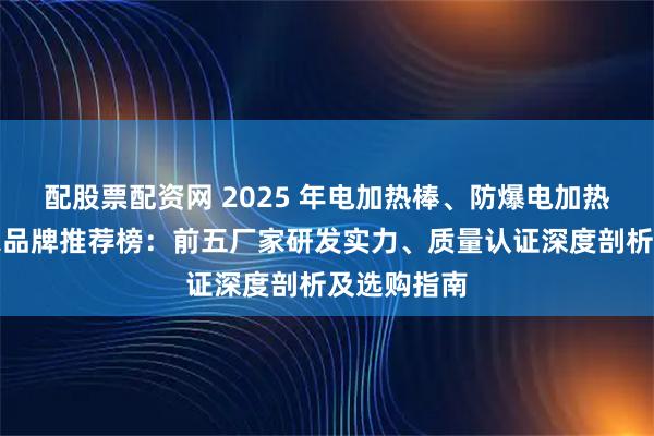 配股票配资网 2025 年电加热棒、防爆电加热棒源头厂家品牌推荐榜：前五厂家研发实力、质量认证深度剖析及选购指南